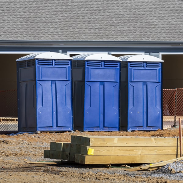 what is the maximum capacity for a single porta potty in Northfield Connecticut